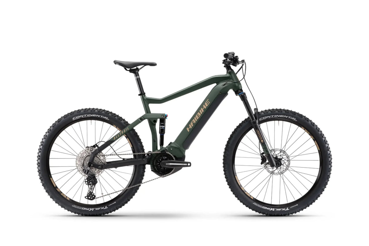 Used Haibike AllTrail 4 full suspension electric mountain bike – Small